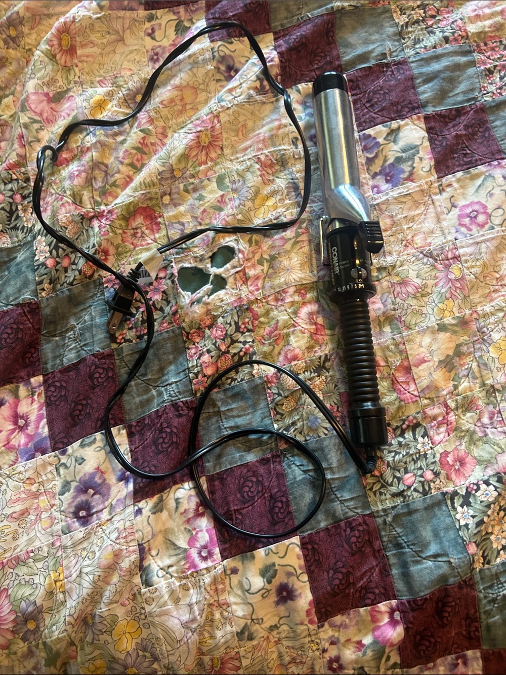 Black and Silver Curling Iron Hair Styling Wand - Unbranded